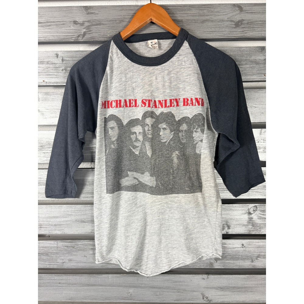 Vintage Michael Stanley Band MSB North Coast Raglan Shirt Mens Small XS 80s Rock